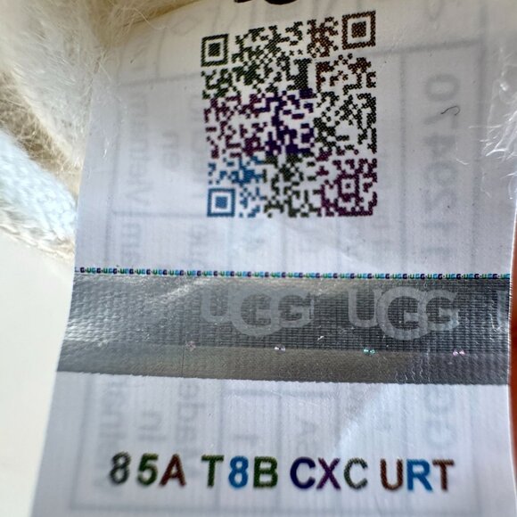 UGG Neumel Chopd White Pebble Leather Chukka Ankle Boots Shearling Lined Mens 11 - Picture 14 of 16